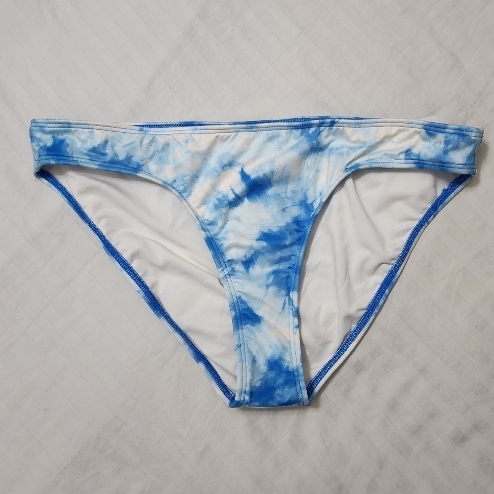 Billabong Bleached Blue Lowrider Full Coverage Bikini Bottom size XL/14